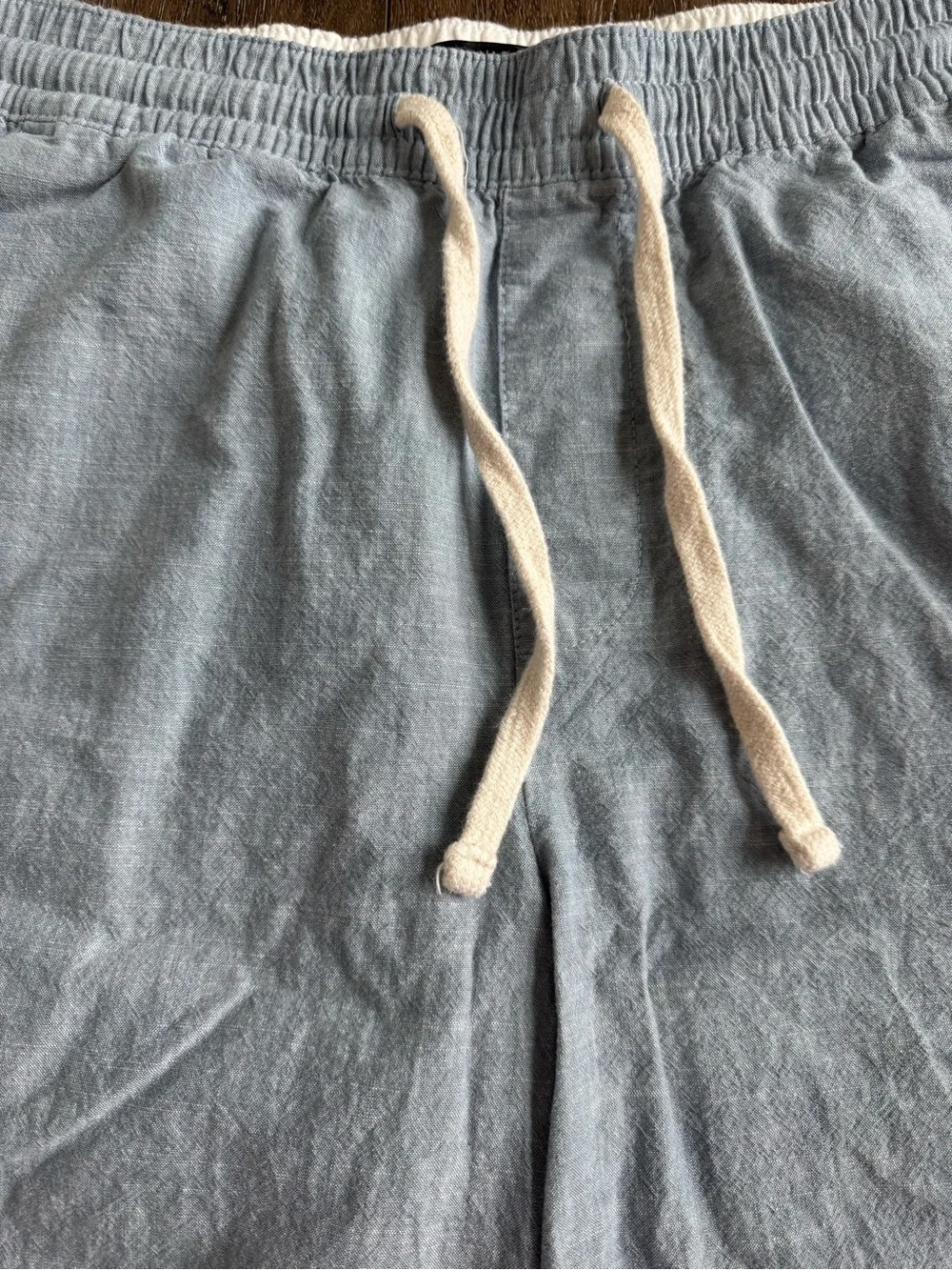 Banana Republic Light Blue Cotton Drawstring Shorts Men’s Size Medium